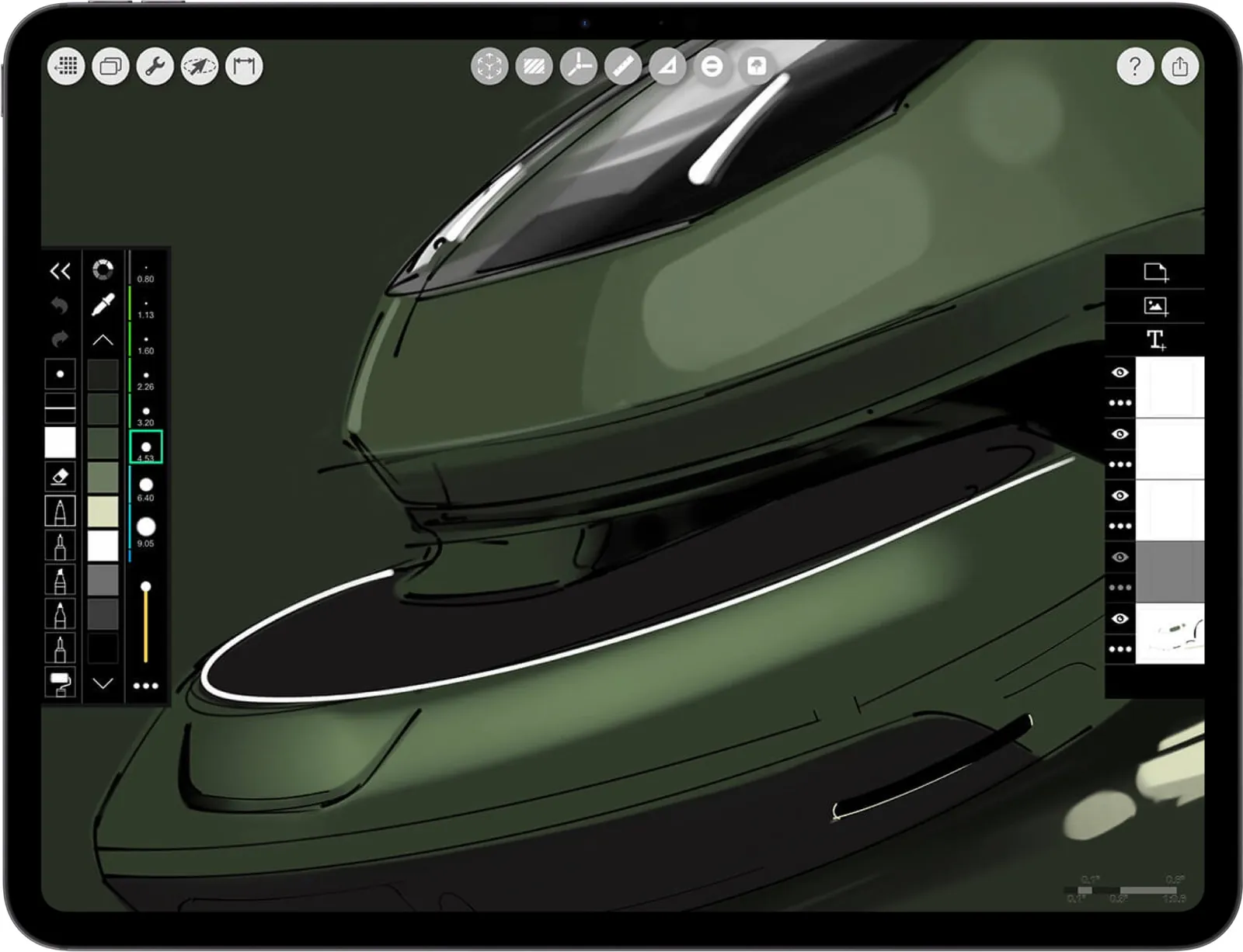 best App for architects _ iPad drawing for industrial design _  product sketch